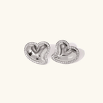 Holly Heart Earrings