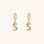 Wilhemina Initial Letter Earrings